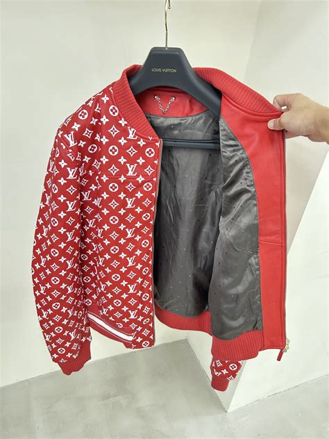 louis vuitton x supreme leather jacket price